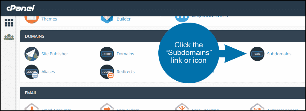 Steps to Add Subdomain in cPanel